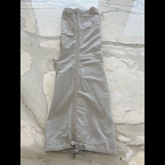 FREE PEOPLE BEIGE PANTS SIZE 4 - Picture 5 of 16